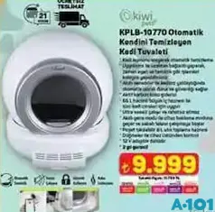 KİWİ PETS KPLB-10770 OTOMATİK KENDİNİ TEMİZLEYEN KEDİ TUVALETİ KİWİ PETS KPLB-10770 OTOMATİK KENDİNİ TEMİZLEYEN KEDİ TUVALETİ
